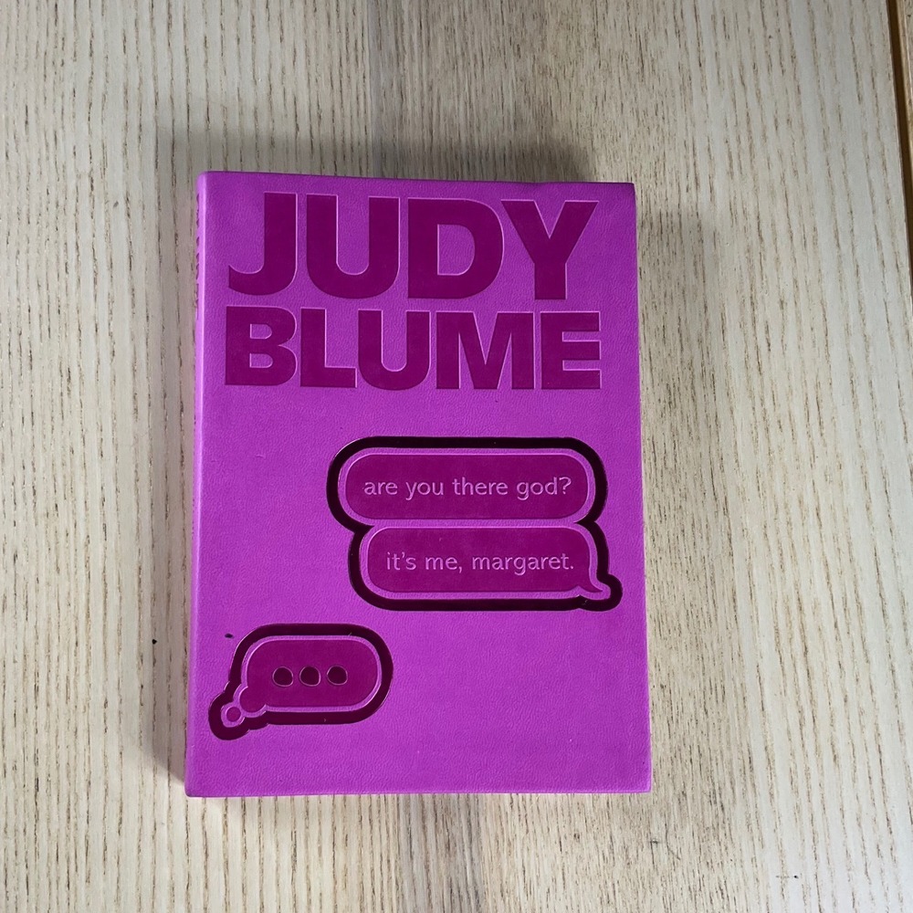 Judy Blume Are You There God It's Me Margaret Purple Faux Leather Hardcover Book